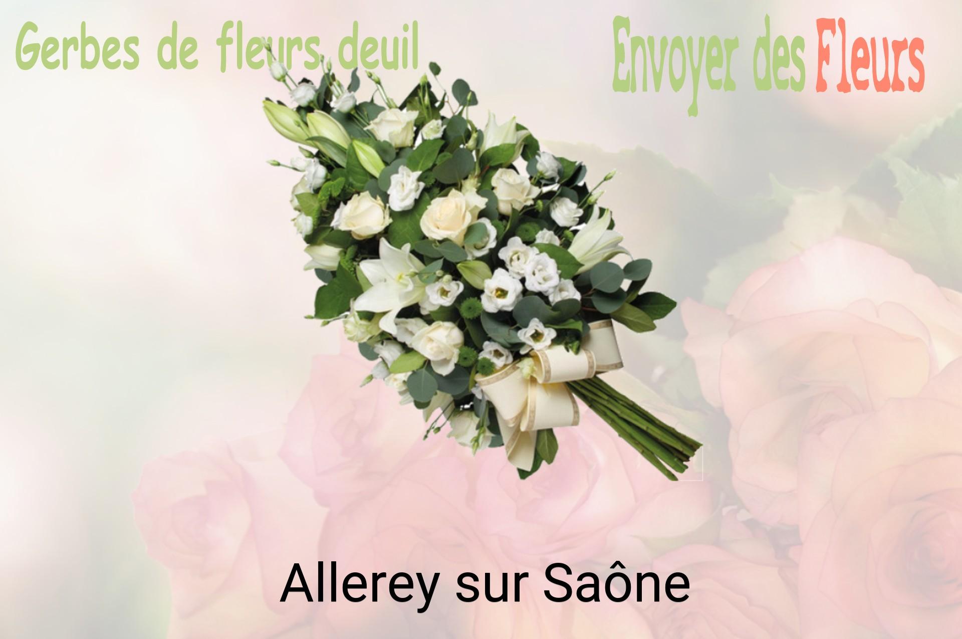 Gerbe de fleurs de deuil livrée à Allerey-sur-Saône